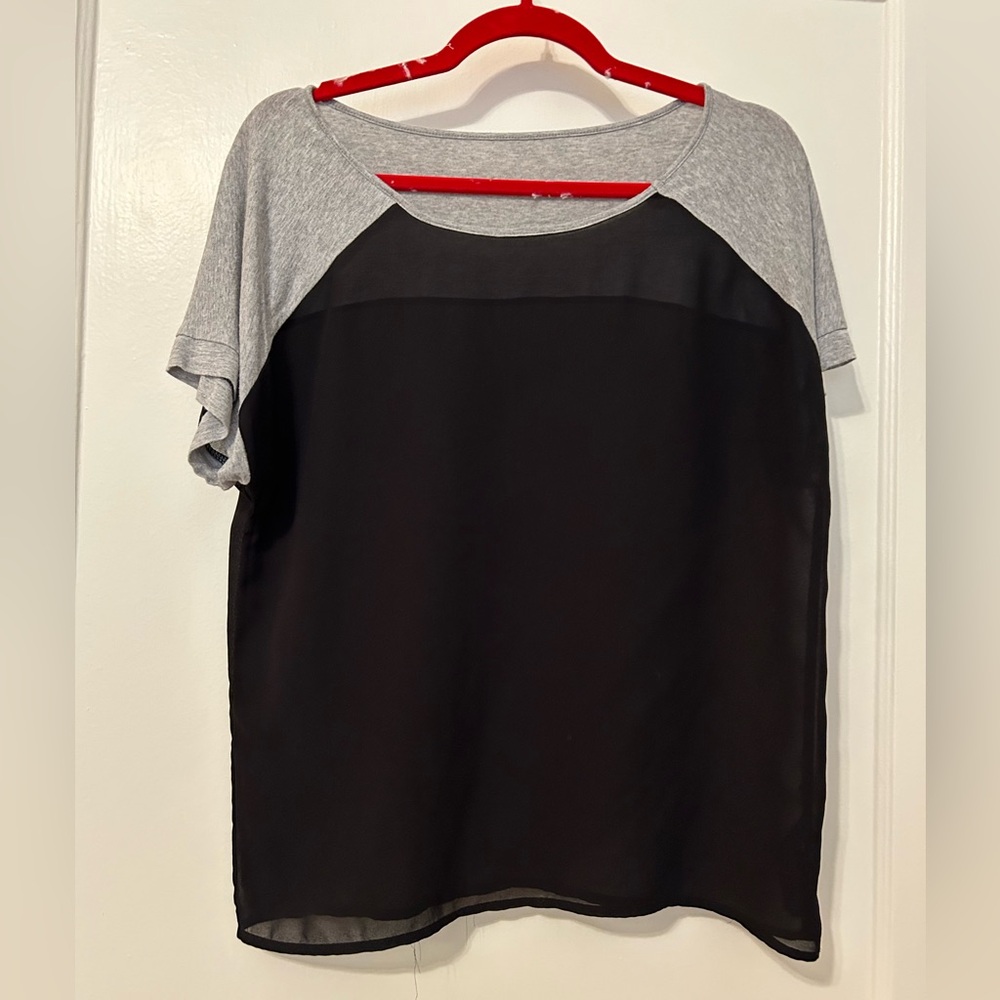 Stylish Black and Gray Women's Top